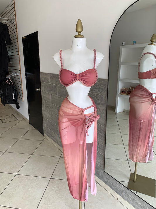 Traje de baño pink mist 3pz