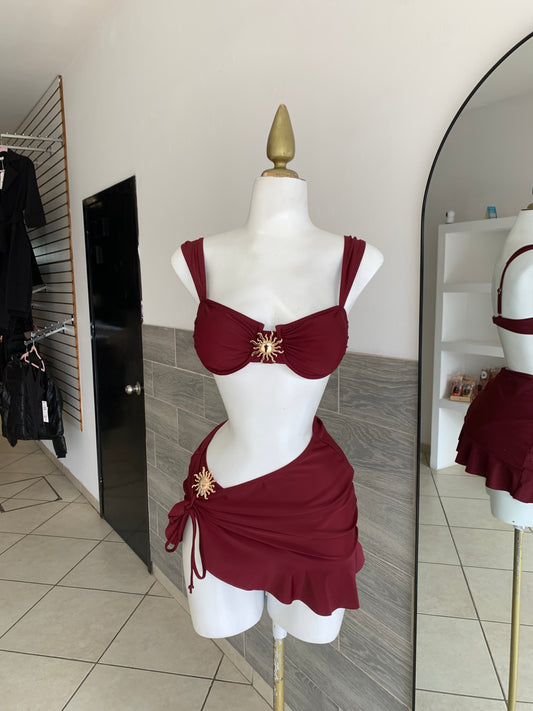 Traje de baño cherry gold