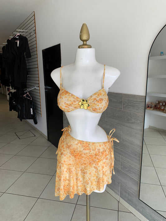 Traje de baño 3 pz flor de sol