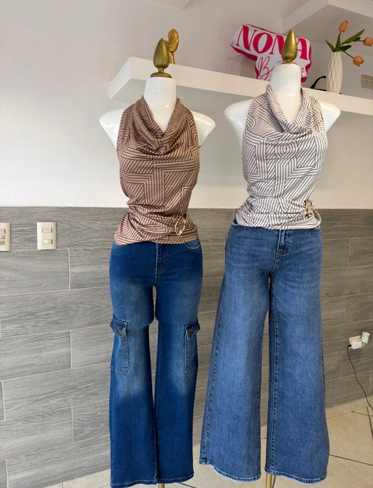 Blusa con cuello