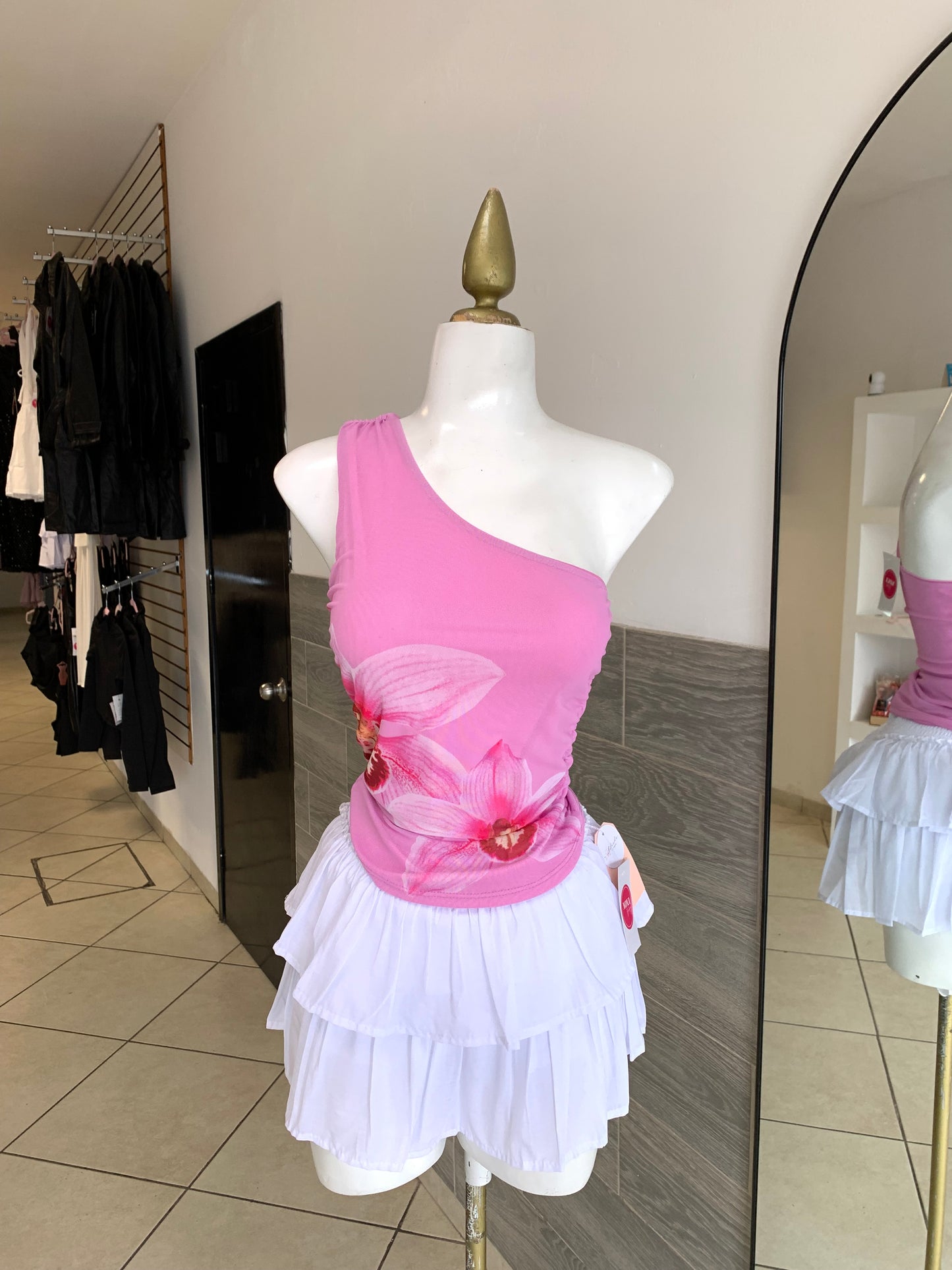 Falda pure ruffle
