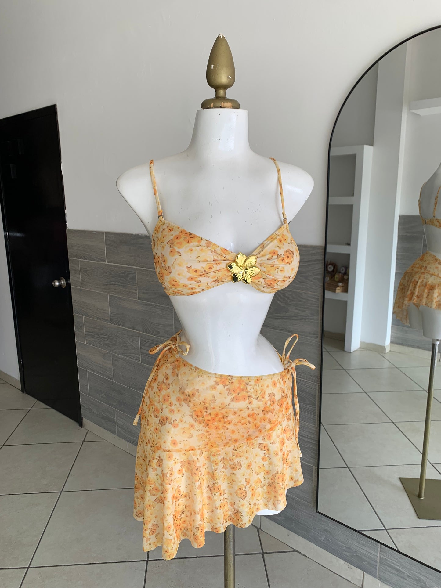 Traje de baño 3 pz flor de sol