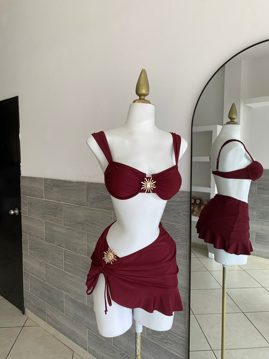 Traje de baño cherry gold