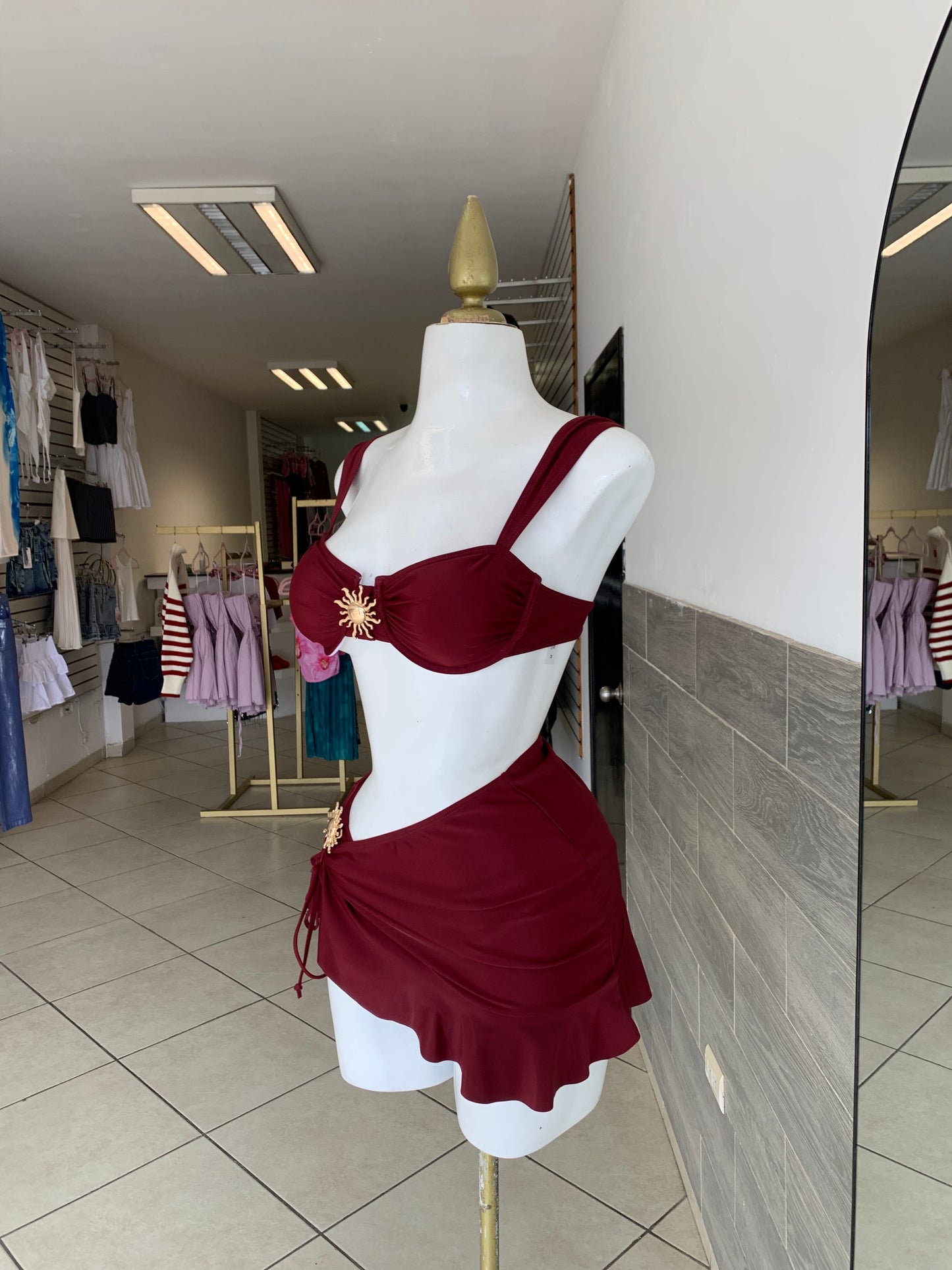 Traje de baño cherry gold