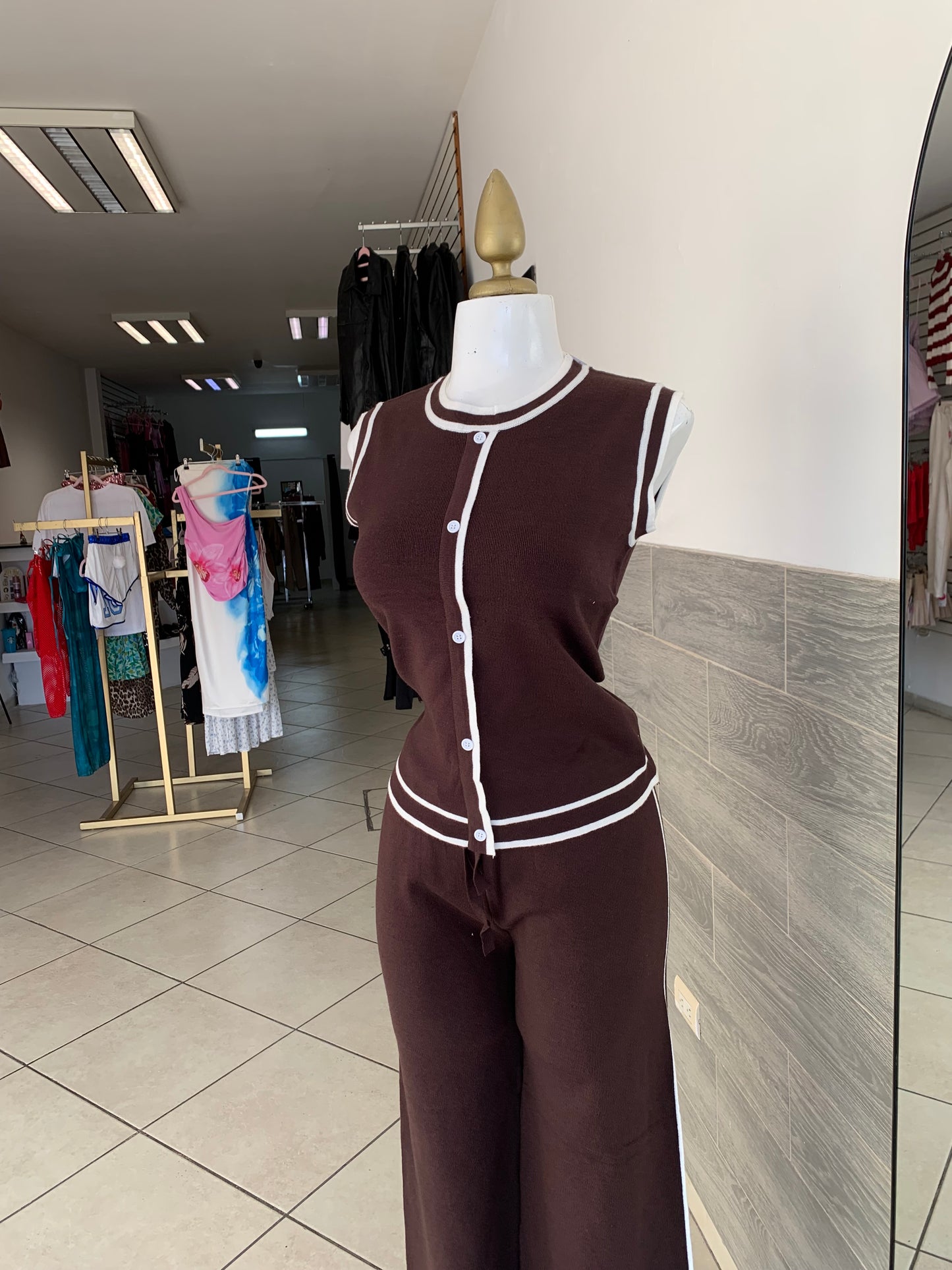 Conjunto moka tejido