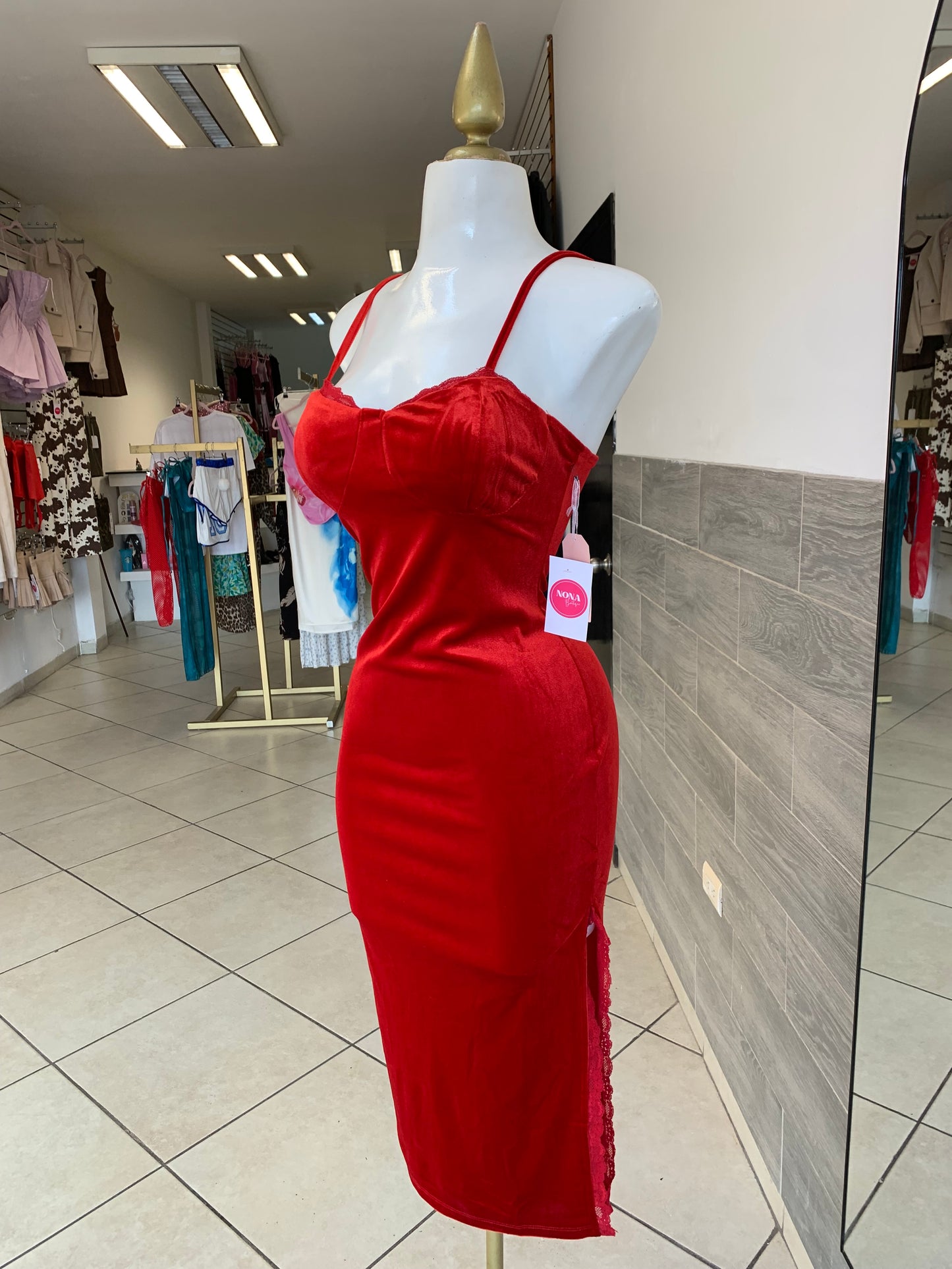 Vestido red velvet