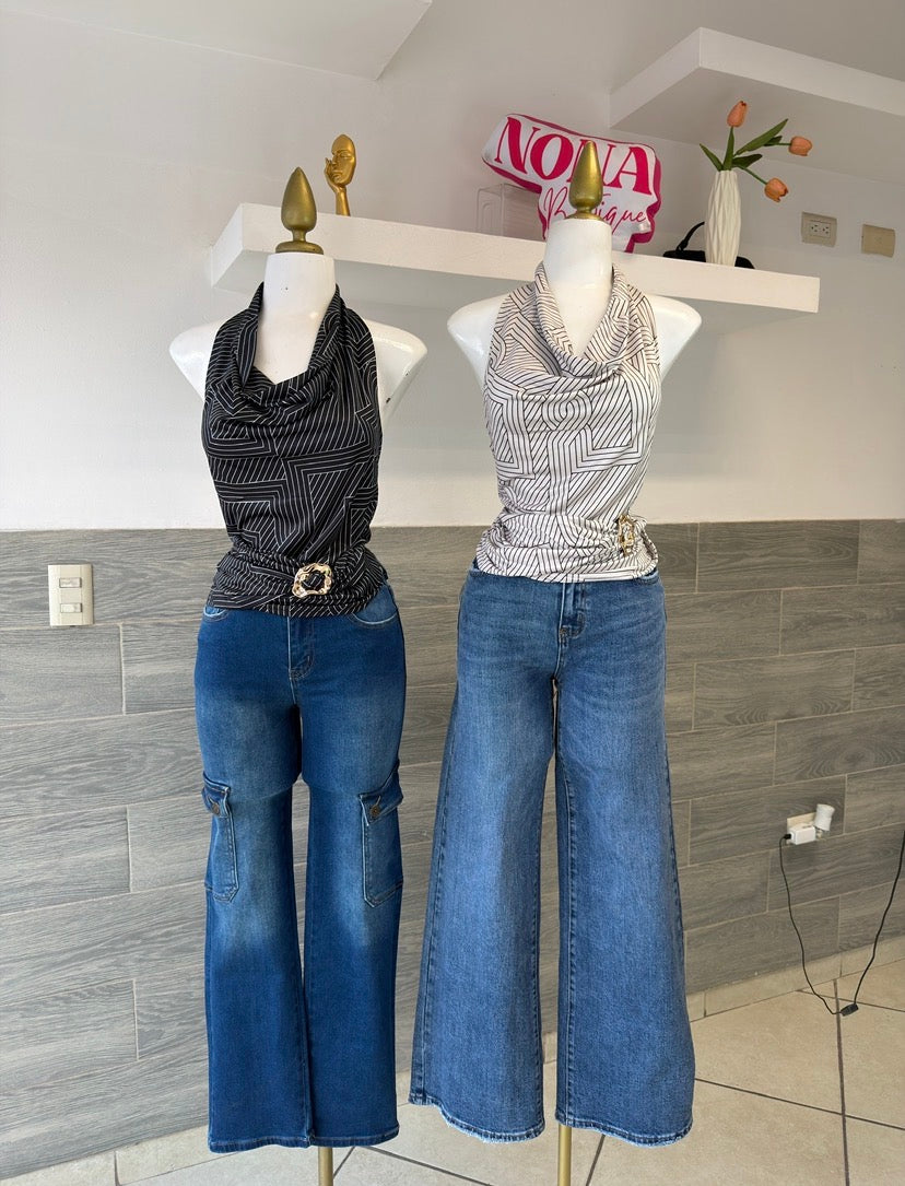 Blusa con cuello