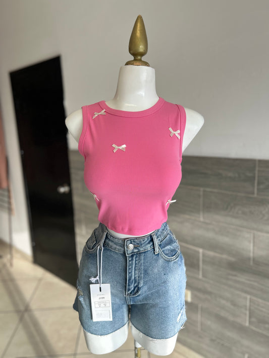 Top pink bows