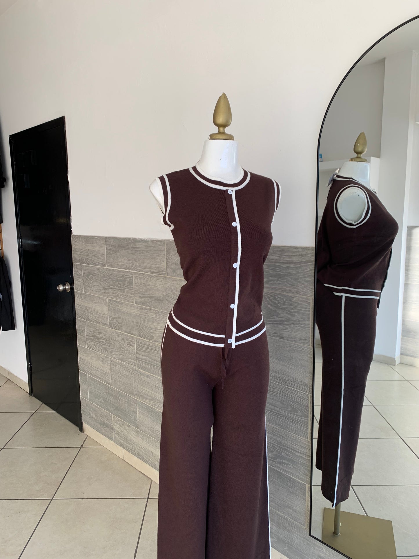 Conjunto moka tejido